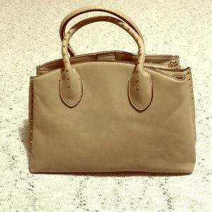 Nine West gray purse with gold stud detailing